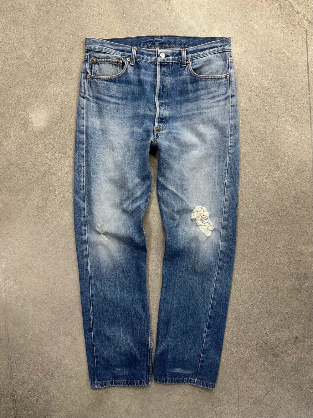 Vintage 90s Faded & Distressed Levi’s 501XX Jeans - 34”